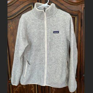Patagonia Grey/Cream Fleece - Women Large